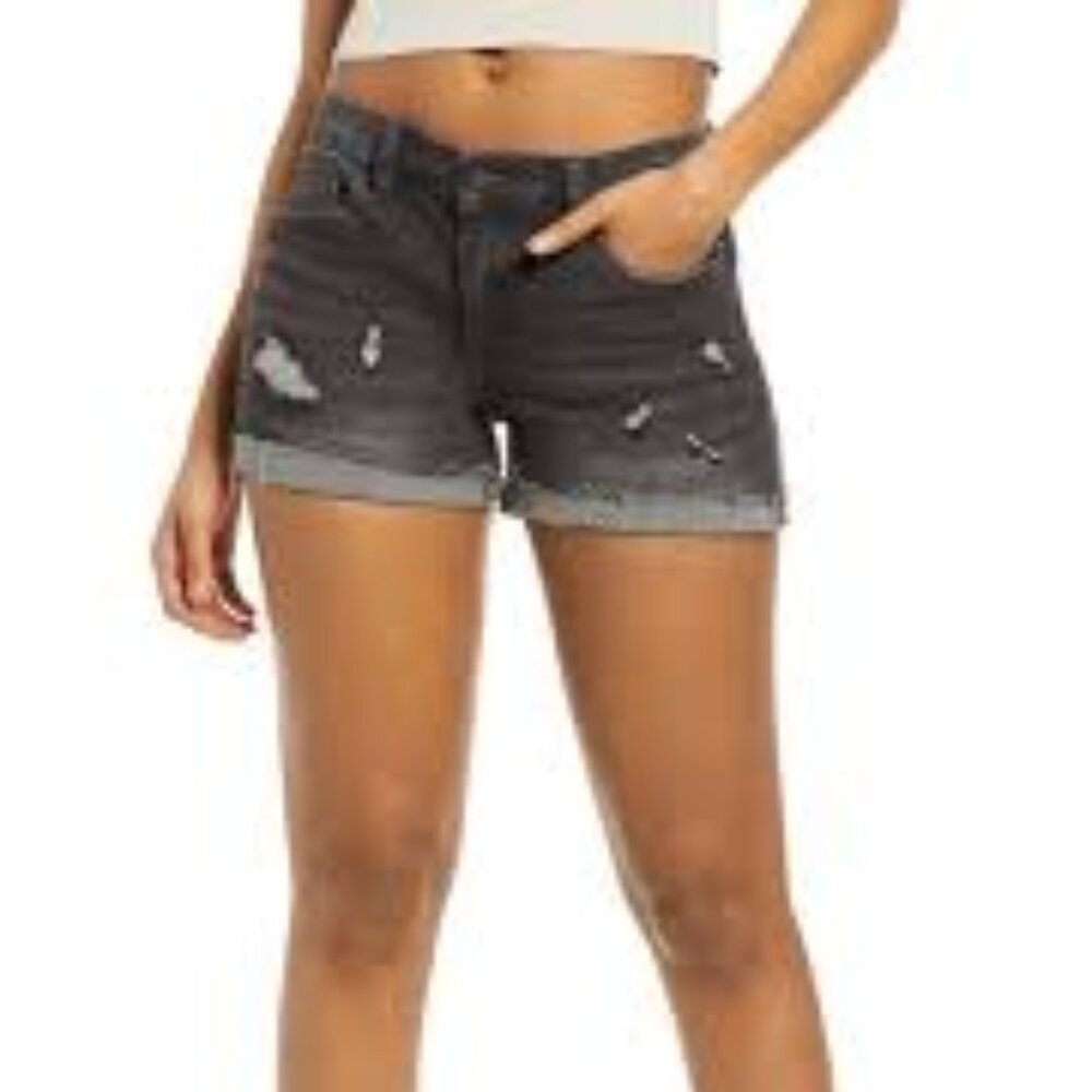 NWT: Blank NYC The Fulton Roll Up Denim Shorts Size 26, 27, 29 - Picture 2 of 6